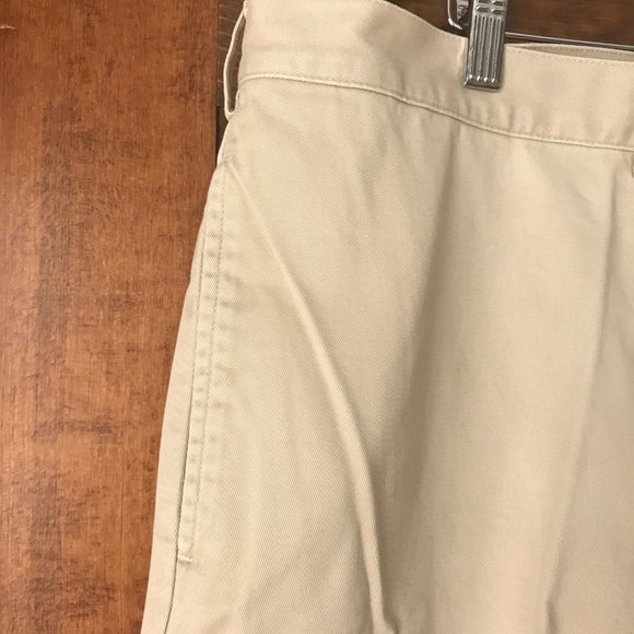 Lands' End Khaki Flat Front Pants Size 42 x 26 - Picture 6 of 13